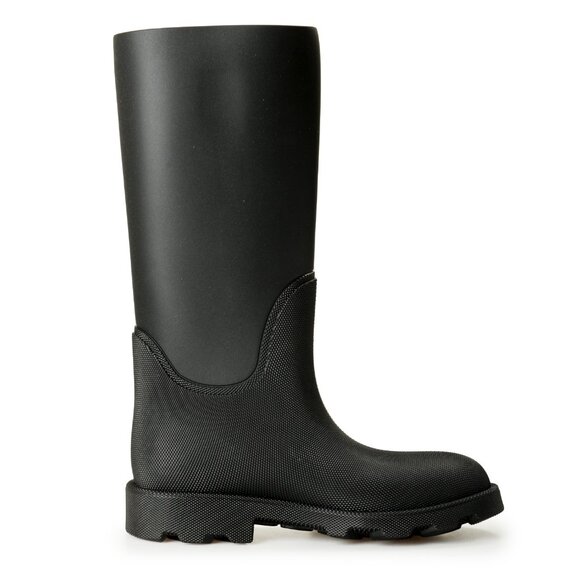 Burberry Men's "Marsh High" Black Rubber Rain Boots Shoes US 12 EUR 45 - Picture 4 of 8